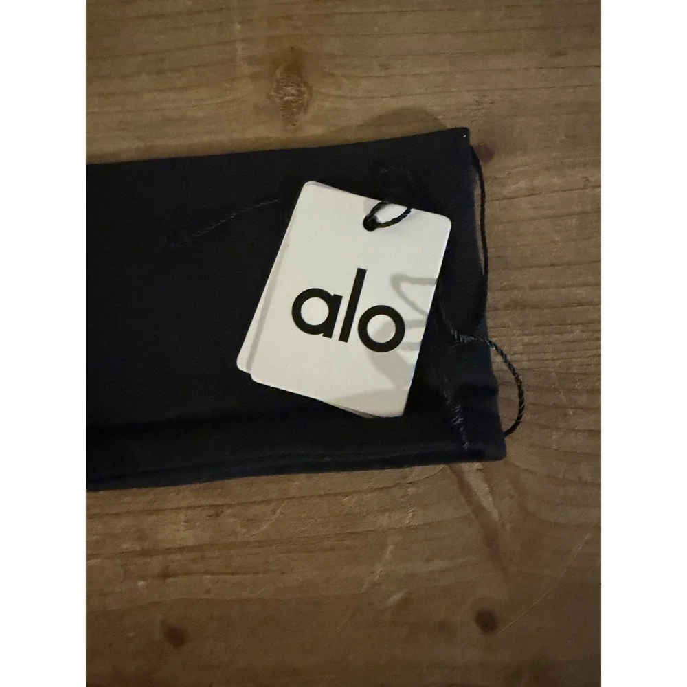 Alo Yoga Goddess Headband Black Wide Athletic Hair Band A0518U NEW